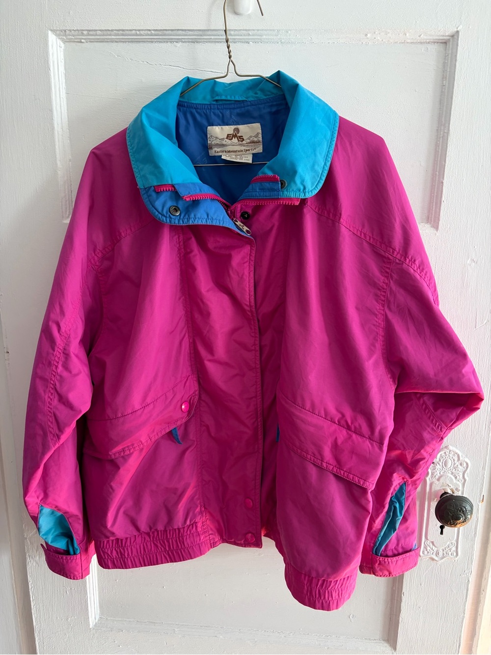 90s Eastern Mountain Sports Vintage Bright Pink Jacket